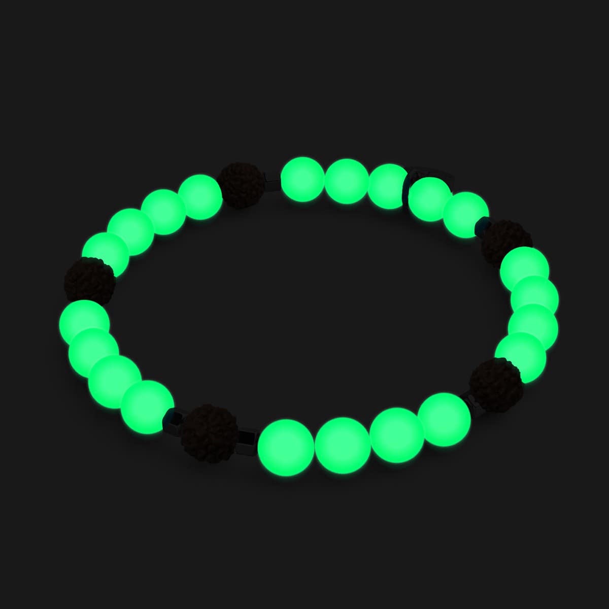 Light Of Nirvana | Gemstone x Lumos Rudraksha |  Mala Bracelet